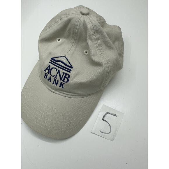 Legacy Unisex Baseball Hat Tan ACNB Blue Embroidered Logo Adjustable - Picture 11 of 11